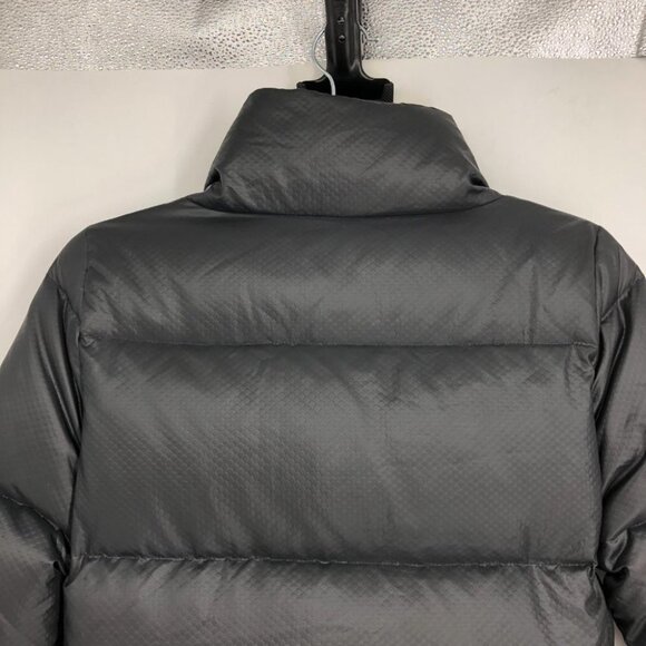 Black Puffer Bomber Jacket size ~Small Zipper front GUC - Picture 8 of 15